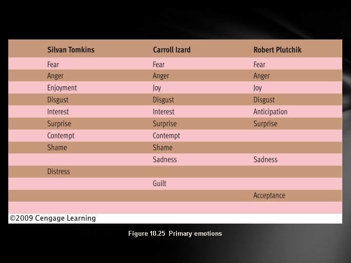 Figure 10. 25 Primary emotions 