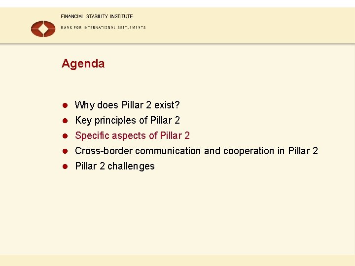 Agenda l Why does Pillar 2 exist? l Key principles of Pillar 2 l Agenda l Why does Pillar 2 exist? l Key principles of Pillar 2 l
