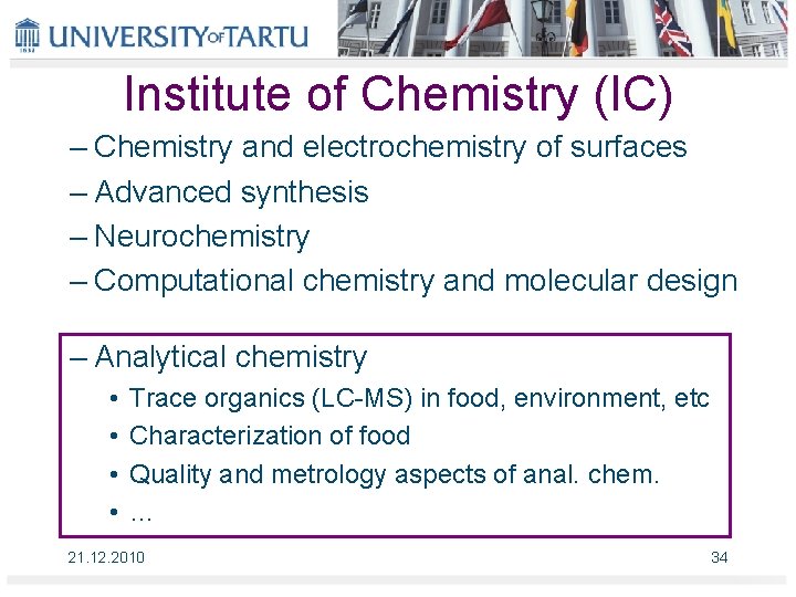 Institute of Chemistry (IC) – Chemistry and electrochemistry of surfaces – Advanced synthesis –