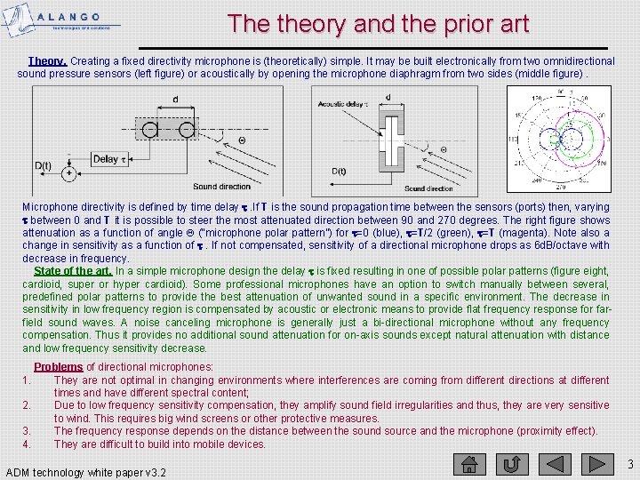 The theory and the prior art Theory. Creating a fixed directivity microphone is (theoretically)