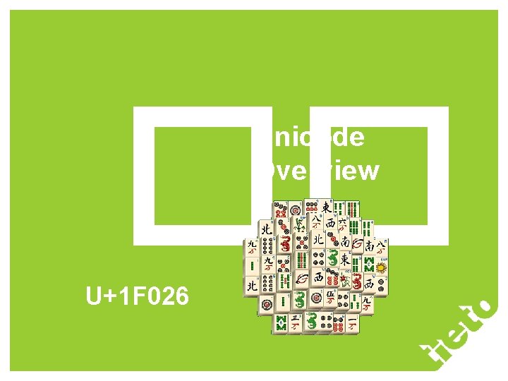 �� Unicode Overview U+1 F 026 �� Unicode Overview U+1 F 026
