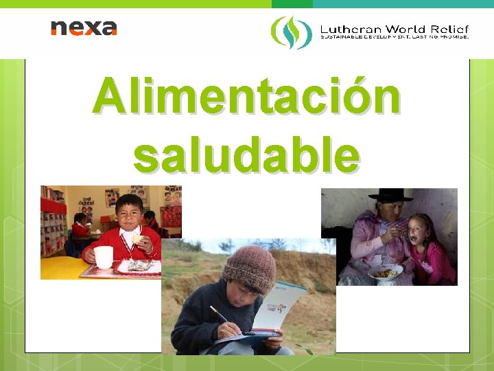 Alimentación saludable 