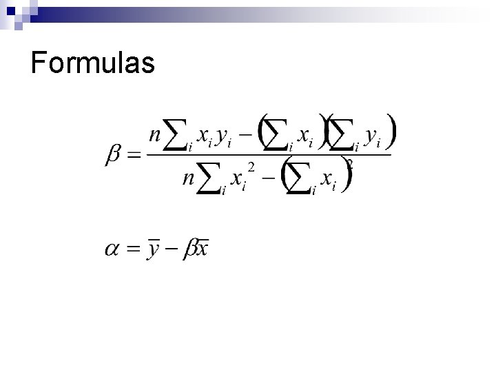 Formulas 