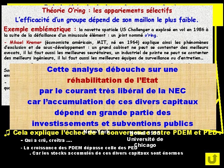 Puis la O’ring théorie de appariements la croissance endogène Théorie : les sélectifs abandonne