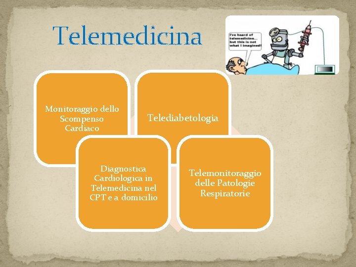 Telemedicina Monitoraggio dello Scompenso Cardiaco Telediabetologia Diagnostica Cardiologica in Telemedicina nel CPT e a Telemedicina Monitoraggio dello Scompenso Cardiaco Telediabetologia Diagnostica Cardiologica in Telemedicina nel CPT e a