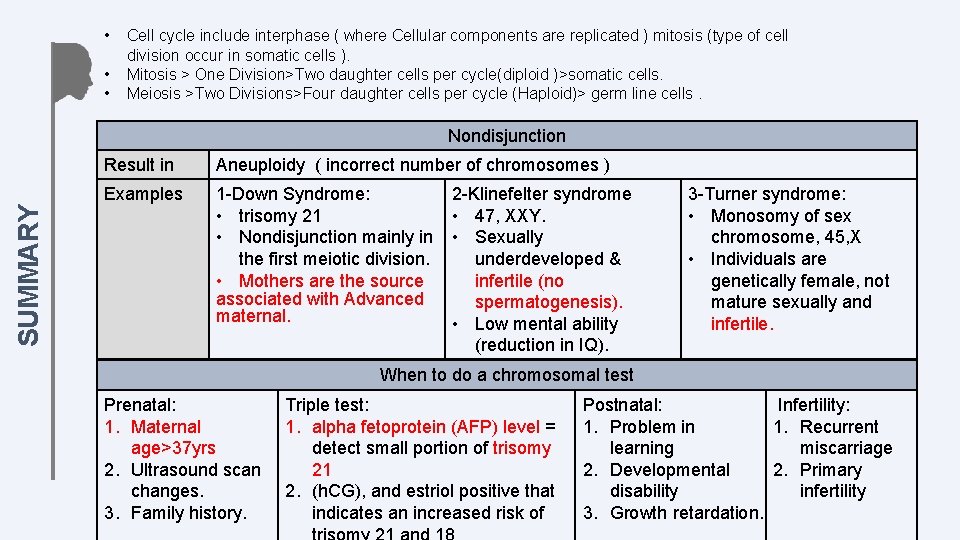  • • • Cell cycle include interphase ( where Cellular components are replicated