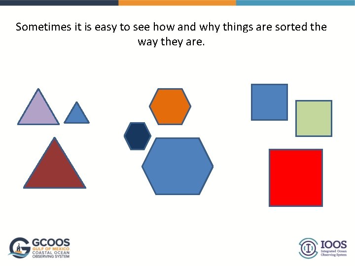 Sometimes it is easy to see how and why things are sorted the way