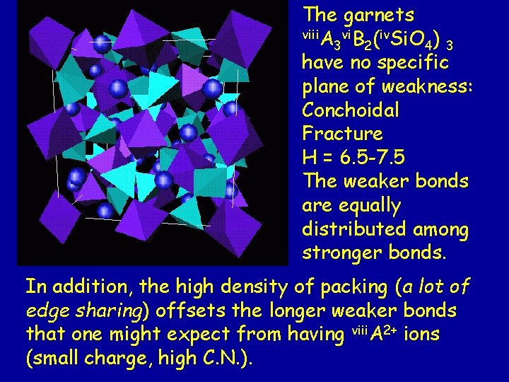 The garnets viii. A vi. B (iv. Si. O ) 3 2 4 3