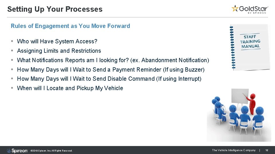 Setting Up Your Processes Rules of Engagement as You Move Forward • • •