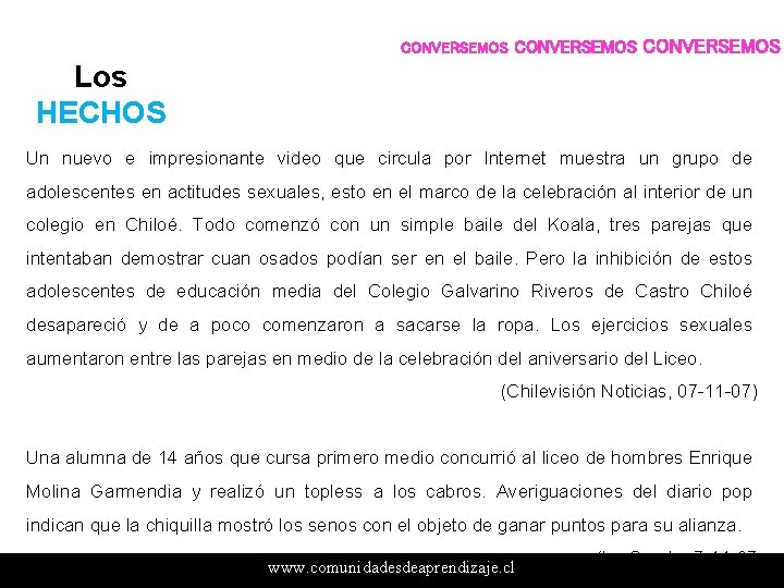 CONVERSEMOS Los HECHOS Un nuevo e impresionante video que circula por Internet muestra un CONVERSEMOS Los HECHOS Un nuevo e impresionante video que circula por Internet muestra un