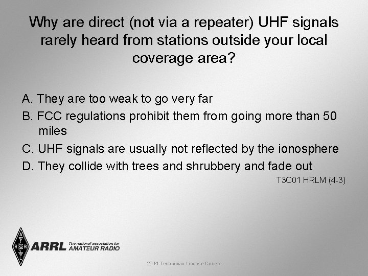 Why are direct (not via a repeater) UHF signals rarely heard from stations outside