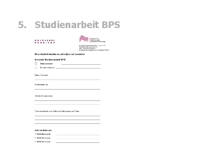 5. Studienarbeit BPS 