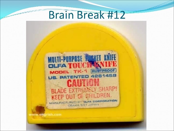 Brain Break #12 