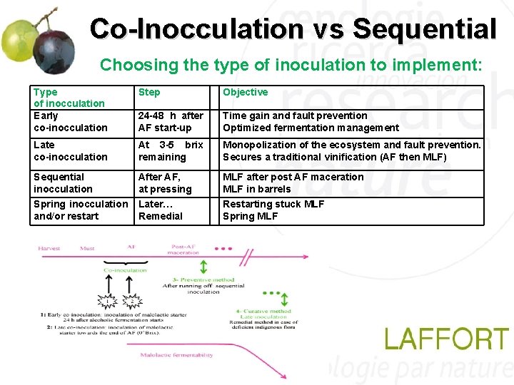 Co-Inocculation vs Sequential Choosing the type of inoculation to implement: Type of inocculation Early Co-Inocculation vs Sequential Choosing the type of inoculation to implement: Type of inocculation Early