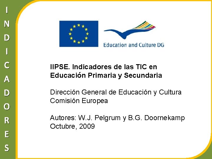 I N D I C A D O R E S IIPSE. Indicadores de
