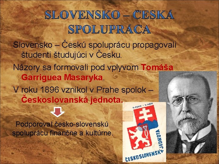 Slovensko – Českú spoluprácu propagovali študenti študujúci v Česku. Názory sa formovali pod vplyvom