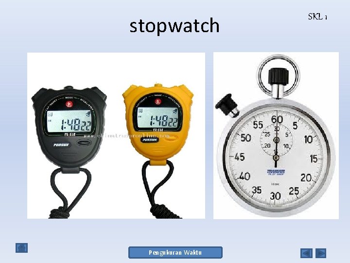 stopwatch Pengukuran Waktu SKL 1 