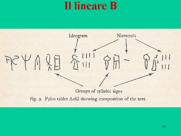 Il lineare B 57 Il lineare B 57