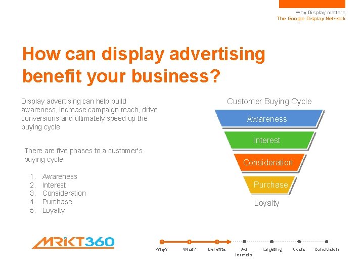 Why Display matters. The Google Display Network How can display advertising benefit your business?