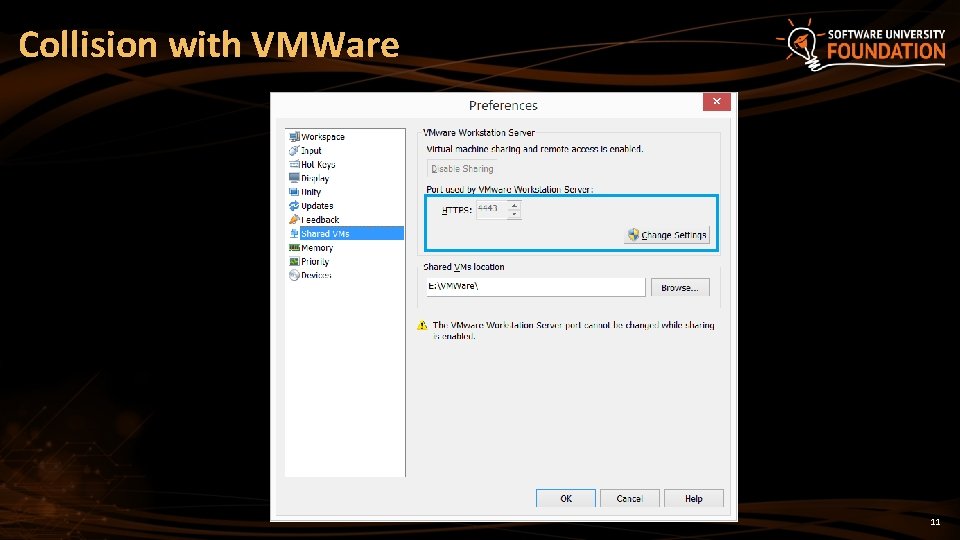 Collision with VMWare 11 