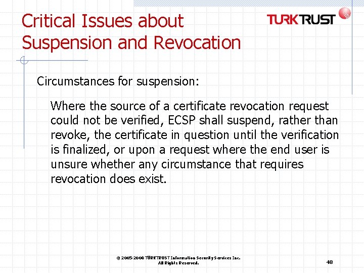Critical Issues about Suspension and Revocation Circumstances for suspension: Where the source of a Critical Issues about Suspension and Revocation Circumstances for suspension: Where the source of a