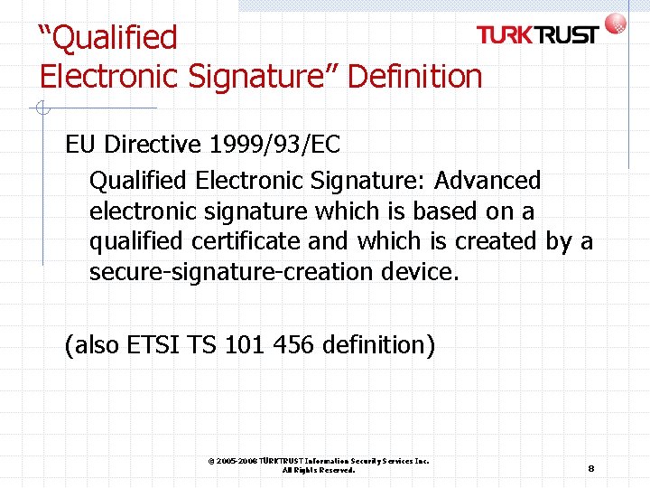 “Qualified Electronic Signature” Definition EU Directive 1999/93/EC Qualified Electronic Signature: Advanced electronic signature which “Qualified Electronic Signature” Definition EU Directive 1999/93/EC Qualified Electronic Signature: Advanced electronic signature which