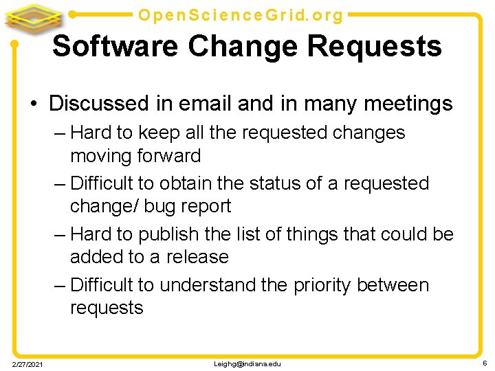 O p e n S c i e n c e G r i