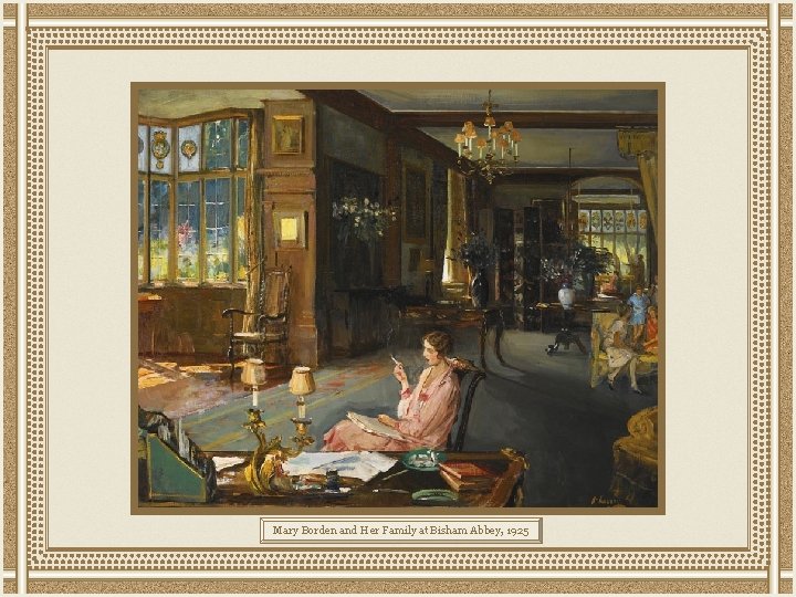 Mary Borden and Her Family at Bisham Abbey, 1925 