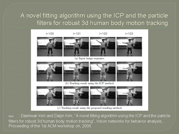 A novel fitting algorithm using the ICP and the particle filters for robust 3