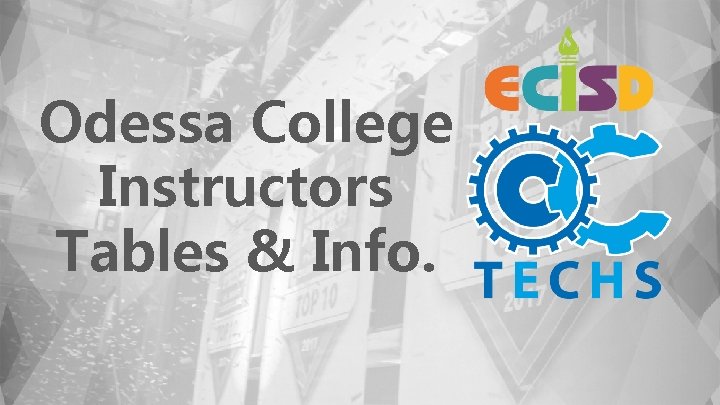 Odessa College Instructors Tables & Info. 