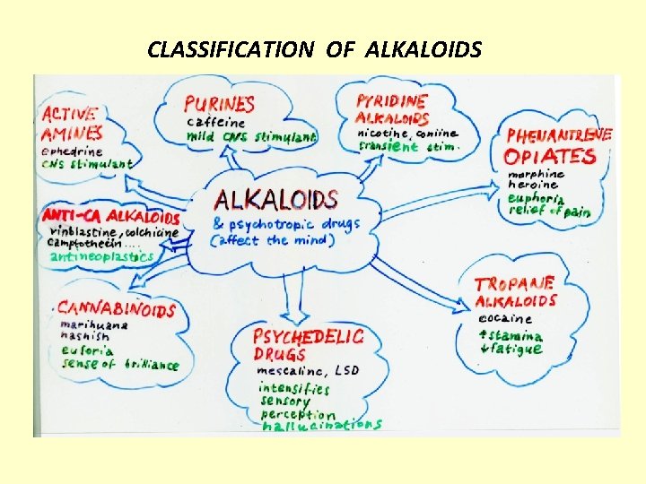 CLASSIFICATION OF ALKALOIDS 
