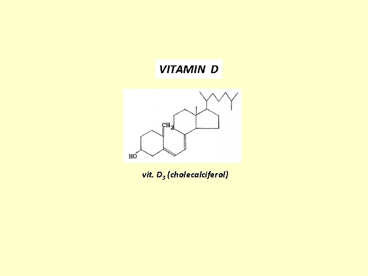 VITAMIN D vit. D 3 (cholecalciferol) 