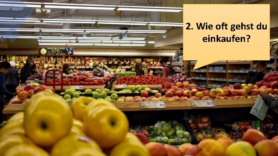 2. Wie oft gehst du einkaufen? 