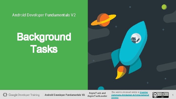 Android Developer Fundamentals V 2 Background Tasks Android Developer Fundamentals V 2 Async. Task