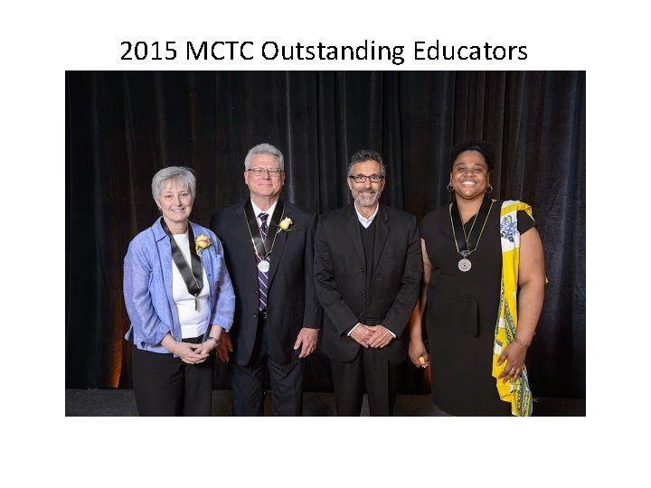 2015 MCTC Outstanding Educators 