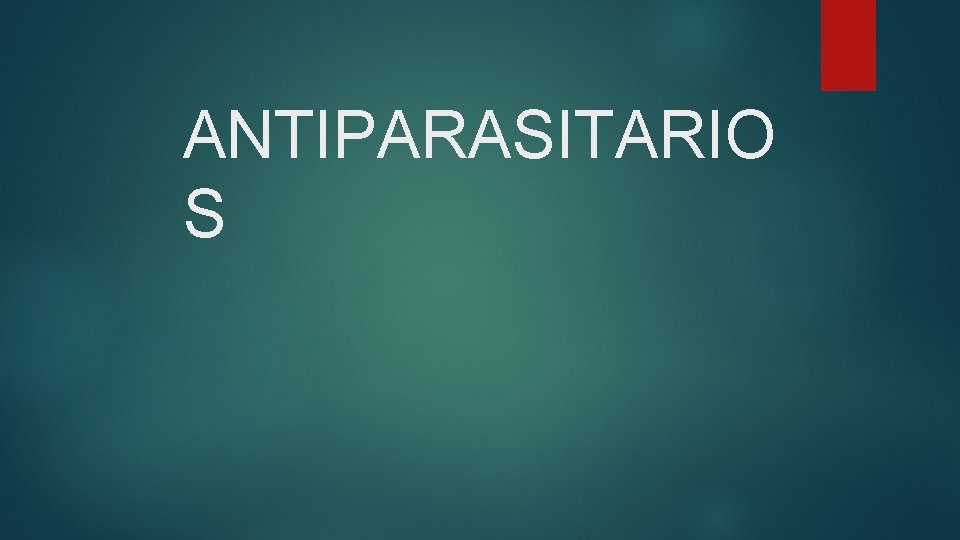 ANTIPARASITARIO S 