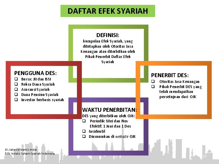 DAFTAR EFEK SYARIAH DEFINISI: kumpulan Efek Syariah, yang ditetapkan oleh Otoritas Jasa Keuangan atau