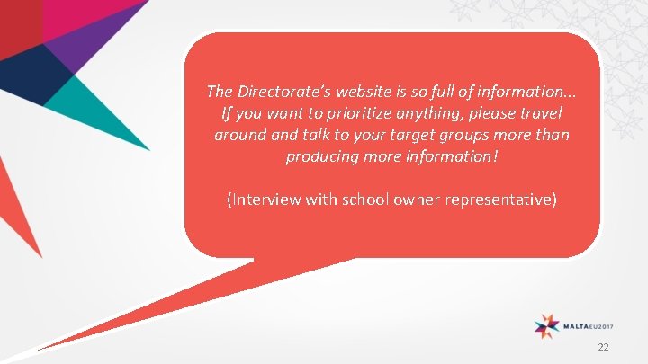 The Directorate’s website is so full of information. . . If you want to