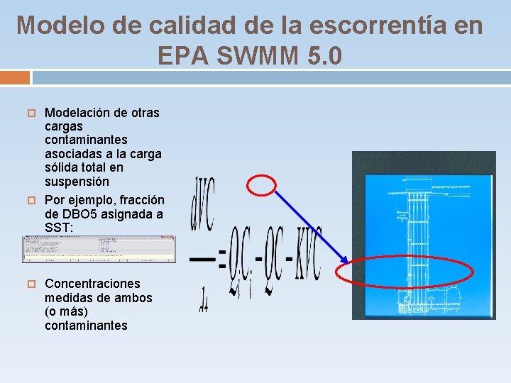 Modelo de calidad de la escorrentía en EPA SWMM 5. 0 Modelación de otras Modelo de calidad de la escorrentía en EPA SWMM 5. 0 Modelación de otras