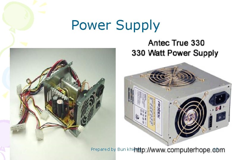 Power Supply Prepared by Bun khieng 13 