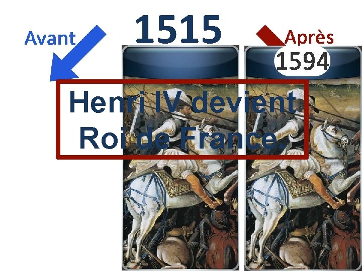 1515 Henri IV devient Roi de France. 