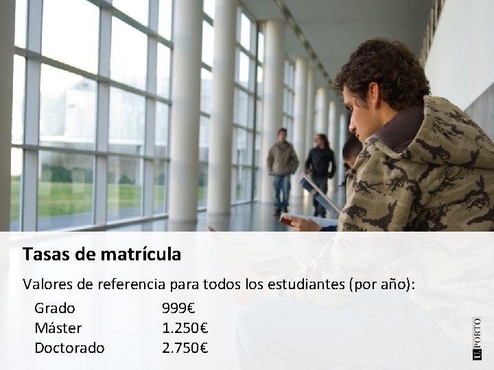 Tasas de matrícula Valores de referencia para todos los estudiantes (por año): Grado 999€