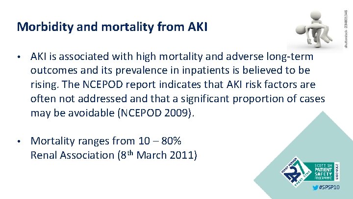 Morbidity and mortality from AKI • AKI is associated with high mortality and adverse