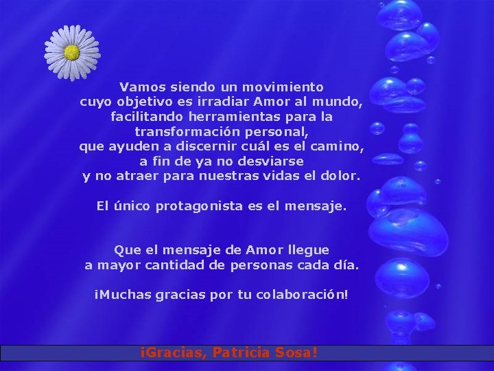 Vamos siendo un movimiento cuyo objetivo es irradiar Amor al mundo, facilitando herramientas para Vamos siendo un movimiento cuyo objetivo es irradiar Amor al mundo, facilitando herramientas para