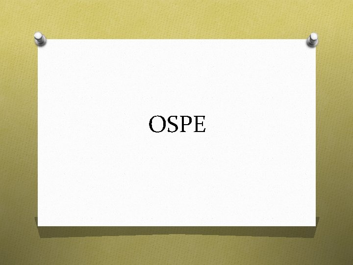 OSPE OSPE