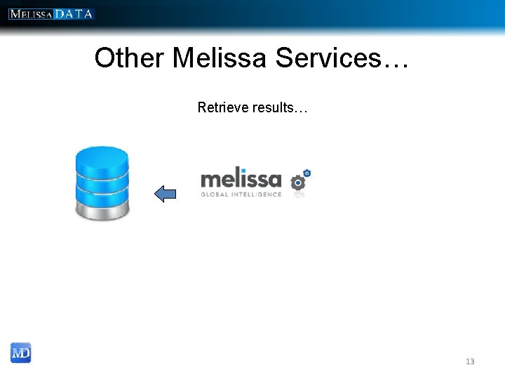 Other Melissa Services… Retrieve results… 13 Other Melissa Services… Retrieve results… 13