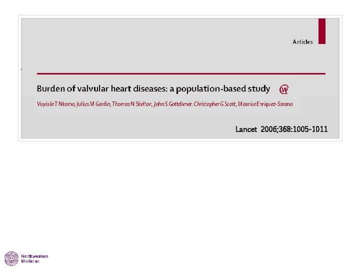 Lancet 2006; 368: 1005 -1011 