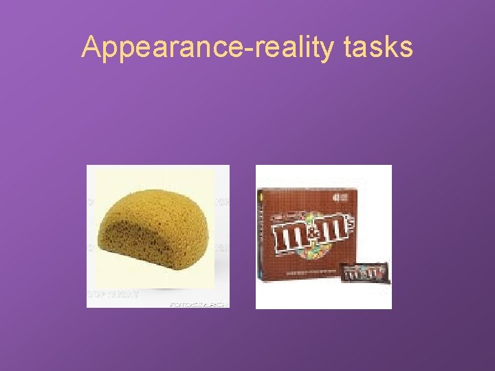 Appearance-reality tasks 