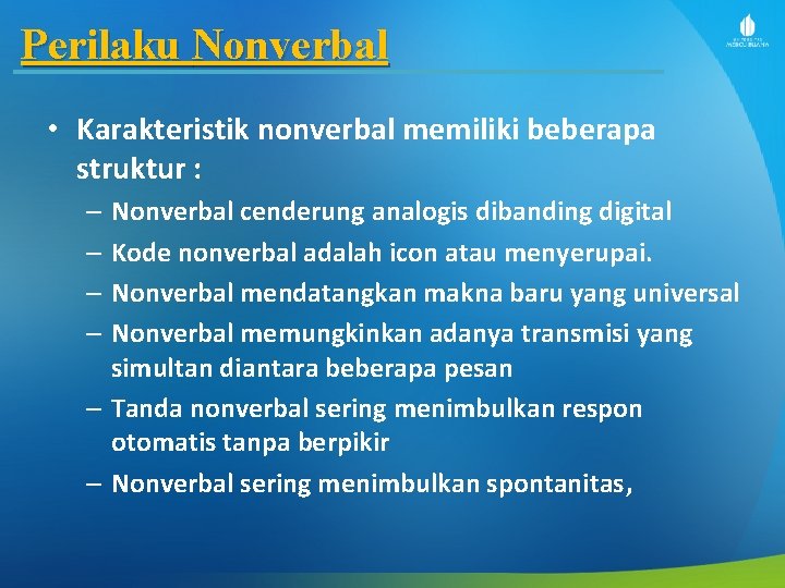 12 Modul Ke Pengantar Ilmu Komunikasi Komunikasi Nonverbal