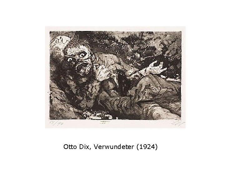 Otto Dix, Verwundeter (1924) 